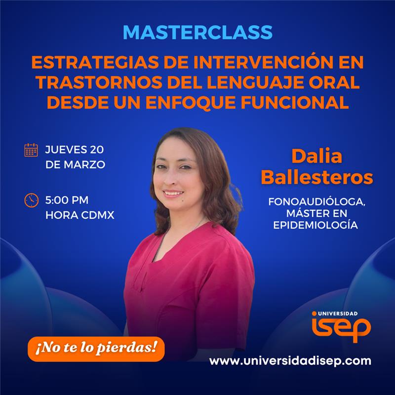 Masterclass - Estrategias de intervención en trastornos del lenguaje oral desde un enfoque funcional